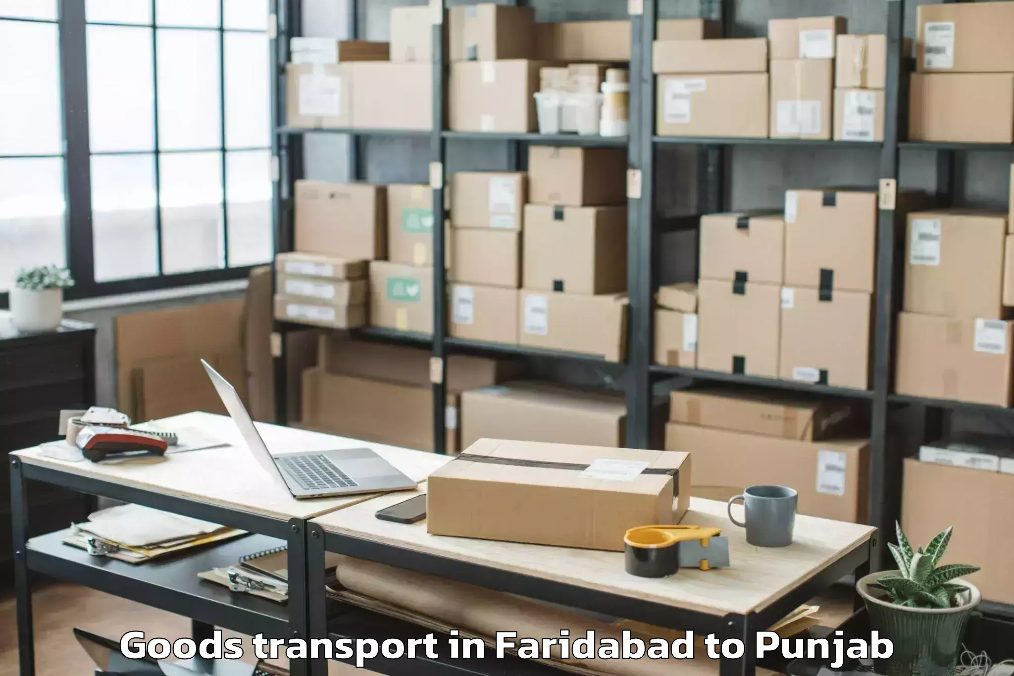 Top Faridabad to Firozpur Goods Transport Available